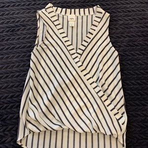 Daytrip Striped Wrap Blouse